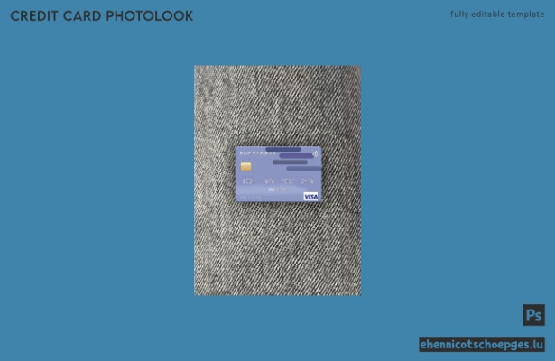 USA BNP Paribas Bank Visa-Karte Fotoansicht Beispielvorschau